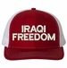 Iraqi Freedom Text Only USA Mesh-Back Cap