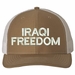 Iraqi Freedom Text Only USA Mesh-Back Cap