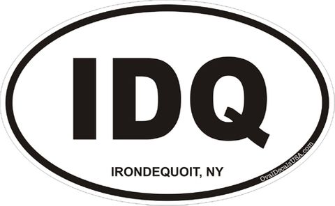 Irondequoit New York Oval Decal