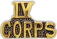 IV Corps 1" Lapel Pin