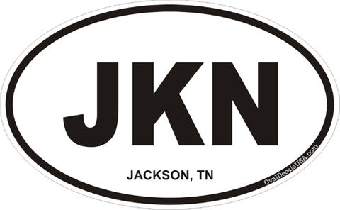 Jackson Tennessee Oval Decal
