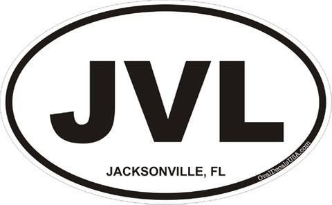 Jacksonville Florida Oval Decal