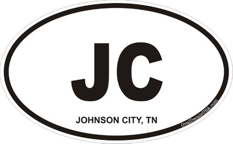 Johnson City Tennessee Oval Decal