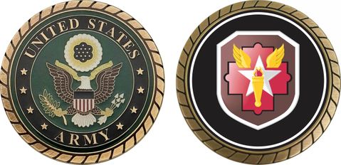 U.S. Army Joint Military Command Patch Challenge Coin