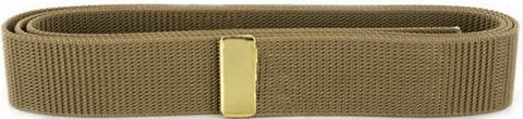 Khaki Brass Tip Regulation Web Belt