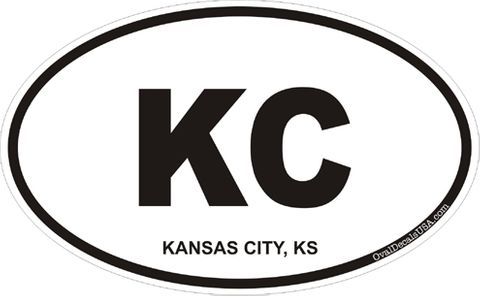 Kansas City Kansas Oval Decal