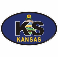 Kansas Decals Stickers Thumbnail Illustration