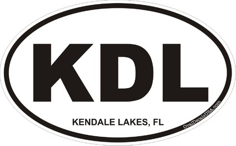 Kendale Lakes Flroida Oval Decal