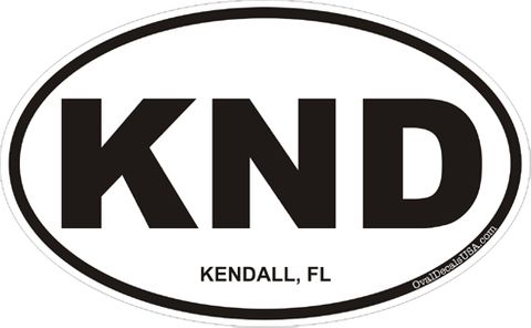 Kendall Flroida Oval Decal