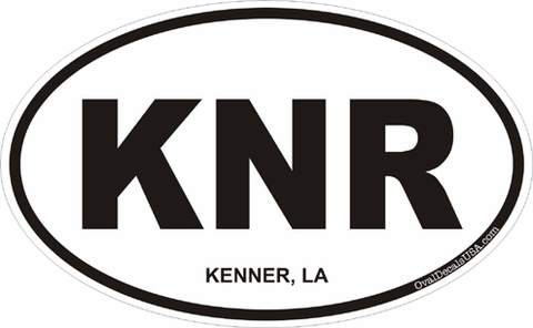 Kenner Louisiana Oval Decal
