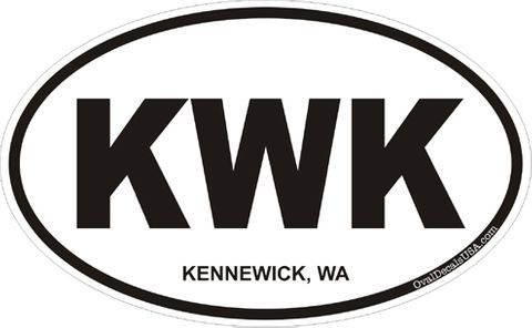 Kennewick Washington Oval Decal