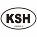 Kenosha Wisconsin Oval Decal