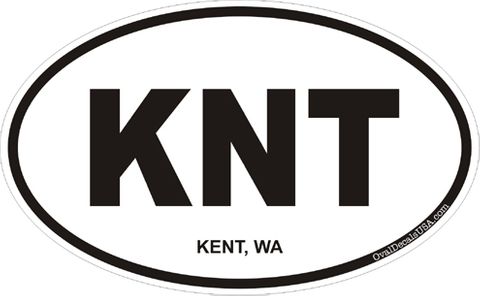 Kent Washington Oval Decal