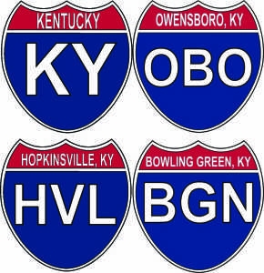 Kentucky Interstate Stickers Decals