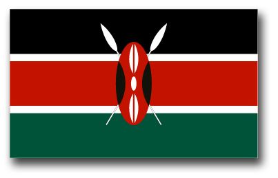 Kenya Flag Vinyl Transfer Decal