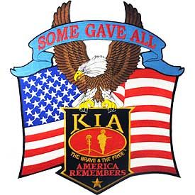 KIA Some Gave All - America Remembers 12-inch Jacket Patch
