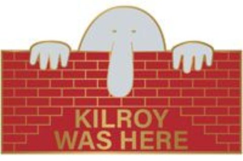 Kilroy Was Here Lapel Pin