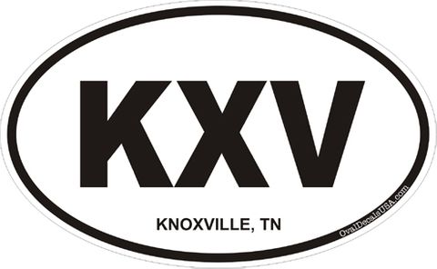 Knoxville Tennessee Oval Decal