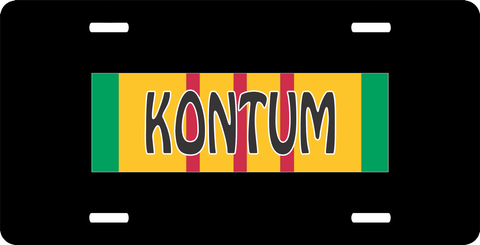Kontum Vietnam License Plate