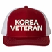 Korea Veteran Text Only USA Mesh-Back Cap