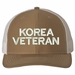 Korea Veteran Text Only USA Mesh-Back Cap