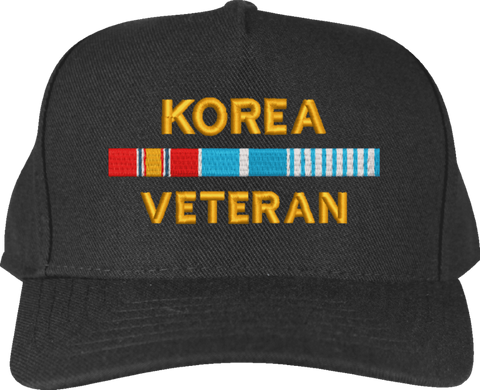 Korea Veteran War Conflict Ribbon Cap