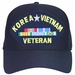 Korea, Vietnam Veteran with Ribbons Ball Cap
