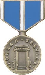 Korean Service Medal Hat Pin