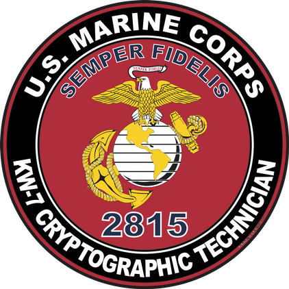 U.S.M.C. MOS 2815 KW-7 Cryptographic Technician Decal