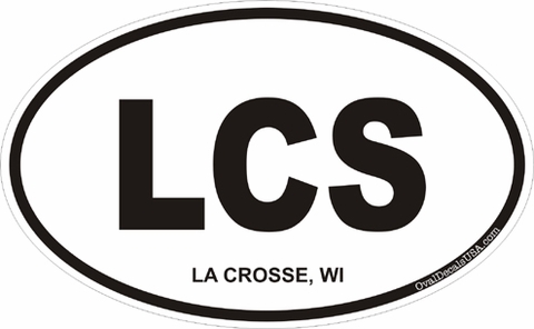 La Crosse Wisconsin Oval Decal