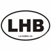 La Habra California Oval Decal