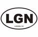 Laguna California Oval Decal