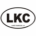 Lake Charles Louisiana Oval Decal