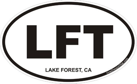 Lake Forest California Oval Decal