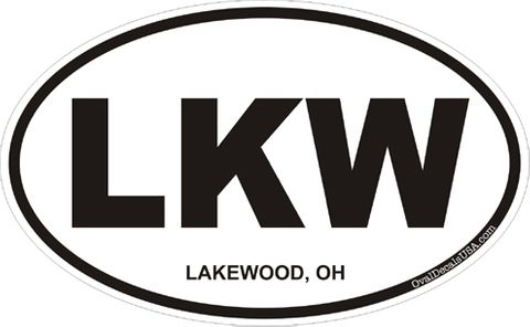 Lakewood Ohio Oval Decal