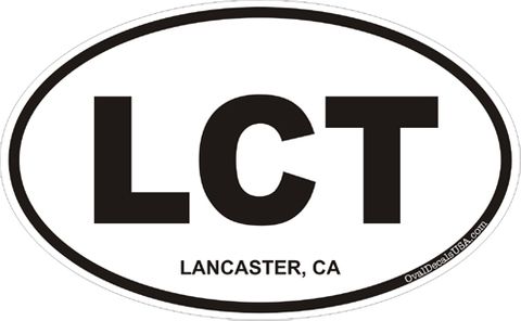 Lancaster California Oval Decal