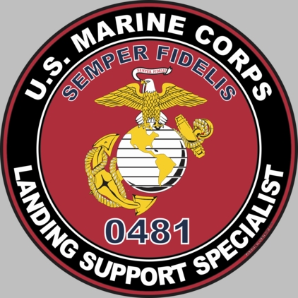 U.S.M.C. MOS 0481 Landing Support Specialist Decal