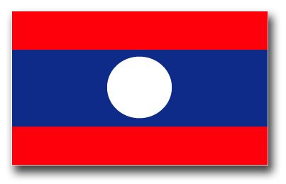 Laos Flag Vinyl Transfer Decal