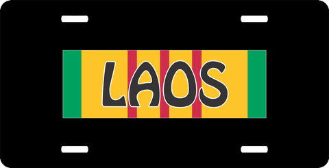 LAOS Vietnam License Plate