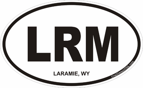 Laramie Wyoming Oval Decal