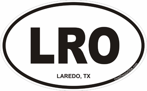 Laredo Texas Oval Decal
