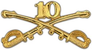 Large 10th Cavalry Lapel Pin