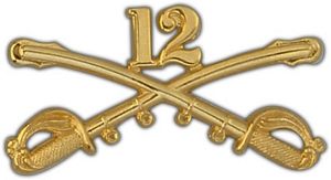 Large 12th Cavalry Lapel Pin