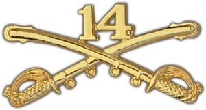 Large 14th Cavalry Lapel Pin