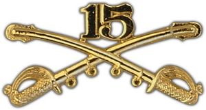 Large 15th Cavalry Lapel Pin