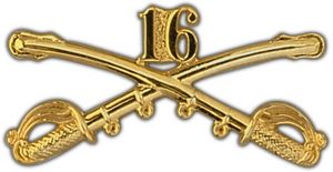 Large 16th Cavalry Lapel Pin