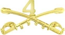 Large 4th Cavalry Lapel Pin
