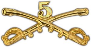 Large 5th Cavalry Lapel Pin