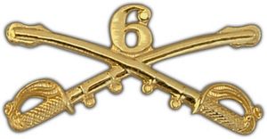Large 6th Cavalry Lapel Pin