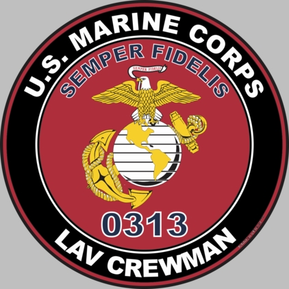 U.S.M.C. MOS 0313 LAV Crewman Decal